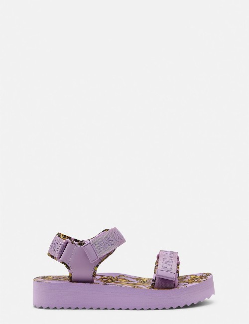 Sandali con logo Garland pink