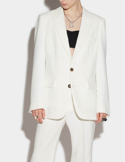 Manhattan Slouch Suit White