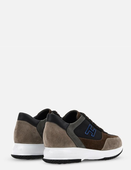 Sneakers Interactive Beige Marrone Blu