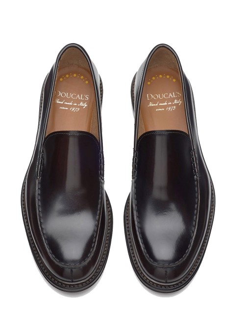 Mocassini in pelle testa di moro