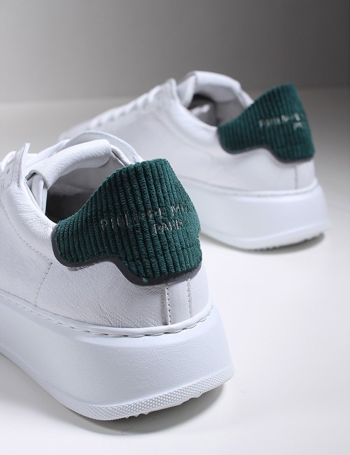 SNEAKERS BTLU TEMPLE LOW BLANC VERT