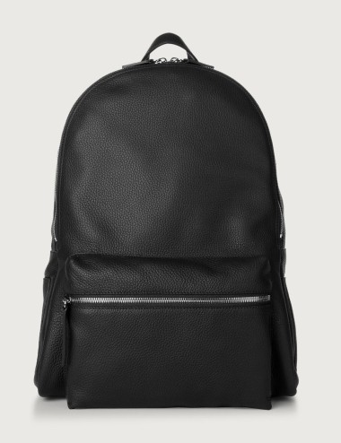 Micron Leather Backpack black