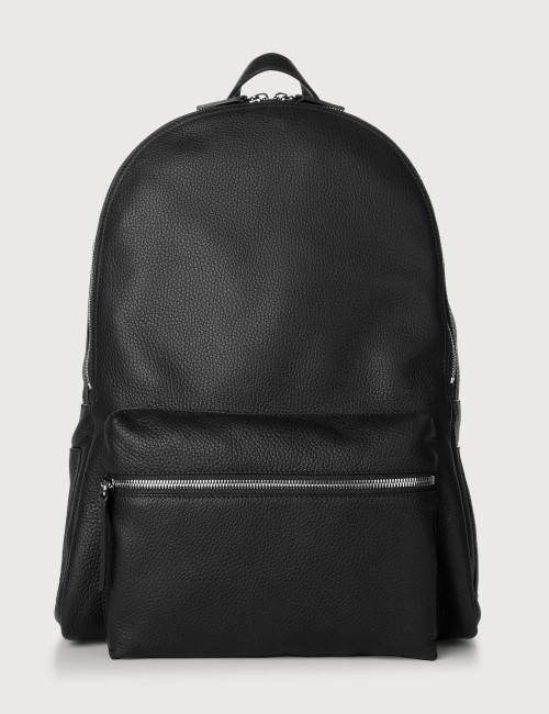 Micron Leather Backpack black