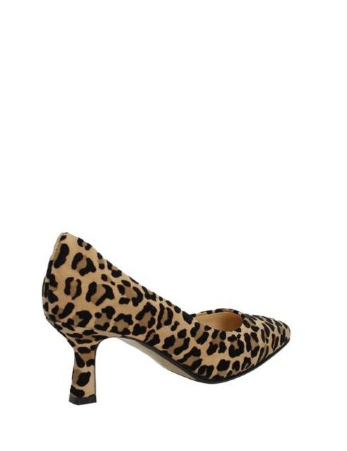 Decolléte in camoscio leopardata