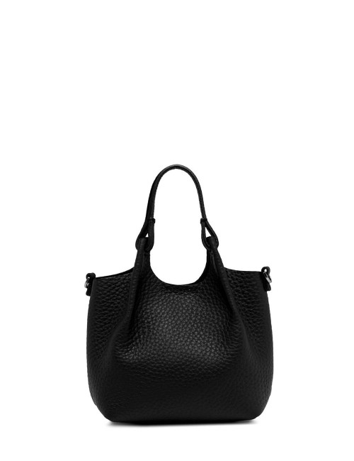 Borsa mini DUA con tracolla nero-castoro