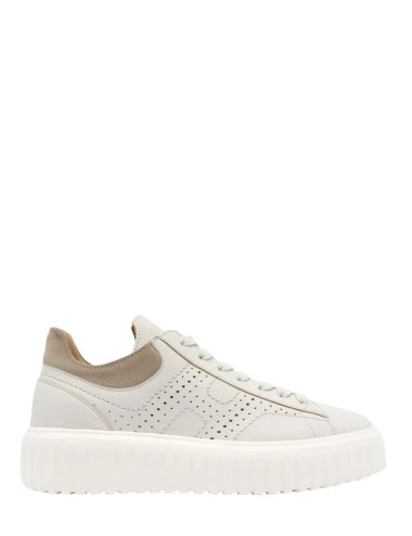 Sneakers H-STRIPES traforata bianca