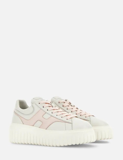 Sneakers H-STRIPES Avorio Rosa