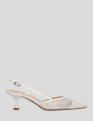 Slingback CARMEN PUMP 55 bianca