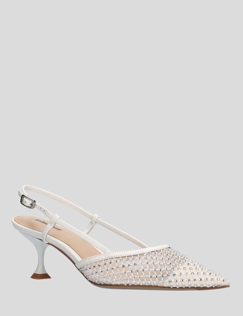 Slingback CARMEN PUMP 55 bianca