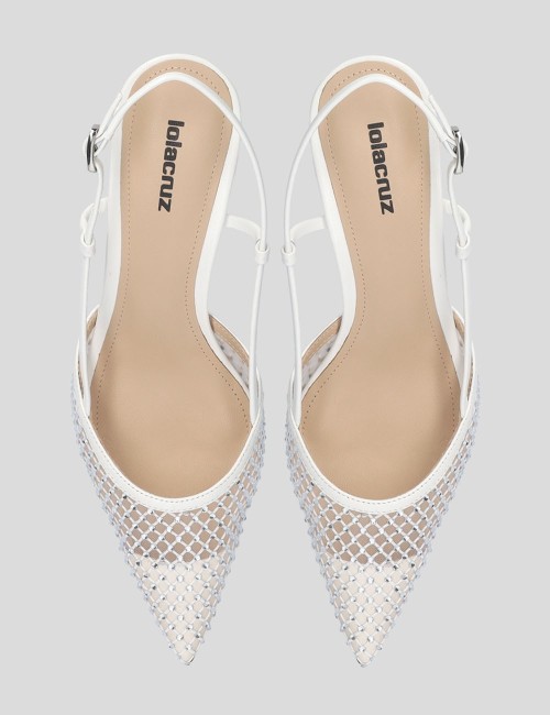 Slingback CARMEN PUMP 55 bianca