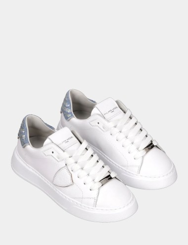 Sneakers Temple Bianco Denim