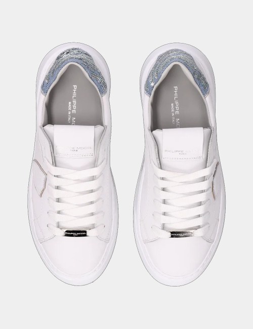 Sneakers Temple Bianco Denim