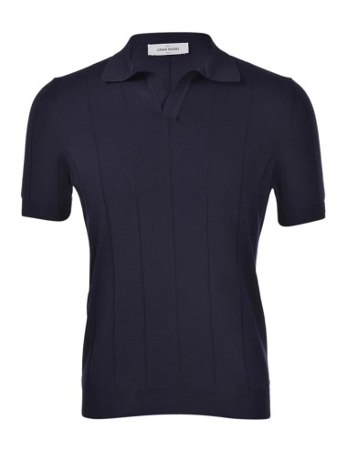 POLO SKIPPER A COSTE BLU NAVY