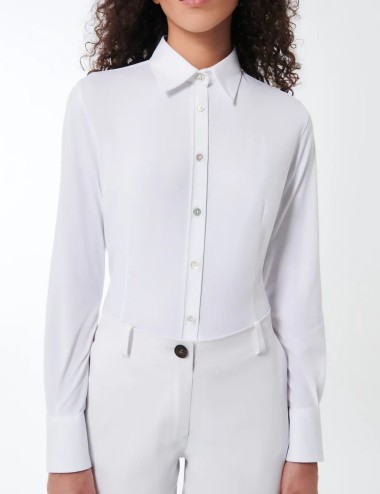Camicia Oxford Wom Shirt bianca