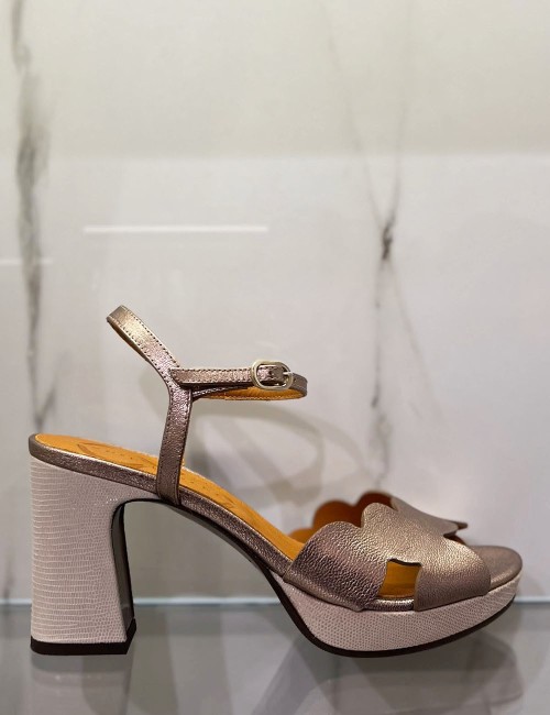 KELIS sandals with platform platinum