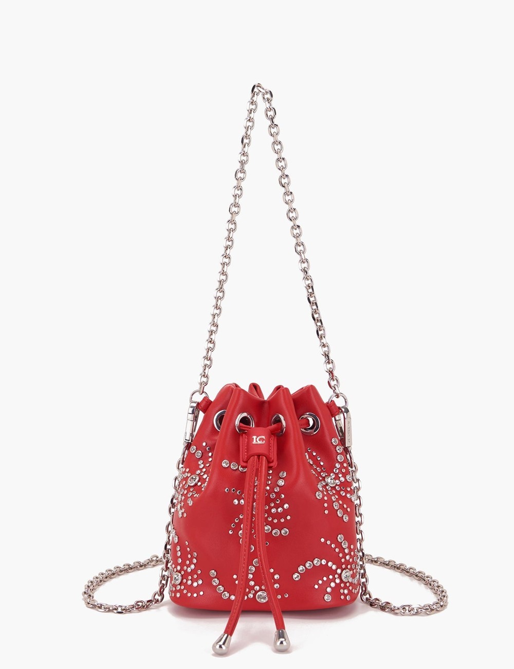 Mini Secchiello con tracolla Night Edition rosso