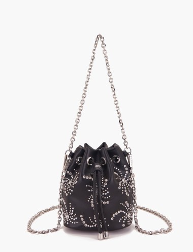 Mini Secchiello con tracolla Night Edition nero