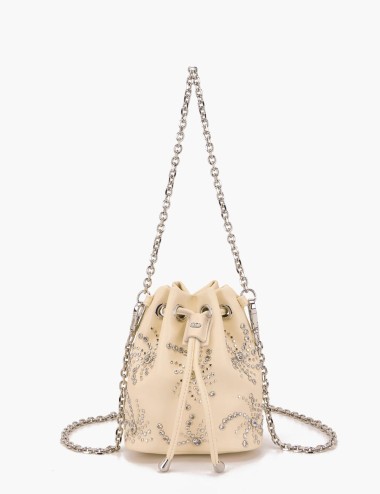 Mini Secchiello con tracolla Night Edition crema