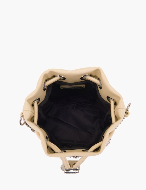 Mini Secchiello con tracolla Night Edition crema