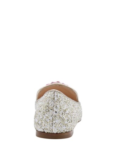 SLINGBACK GLITTER ORO-BIANCO