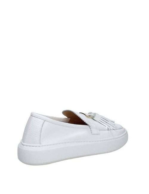 Mocassini in pelle Bianca
