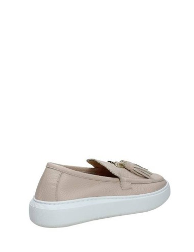 Mocassini in pelle Nude