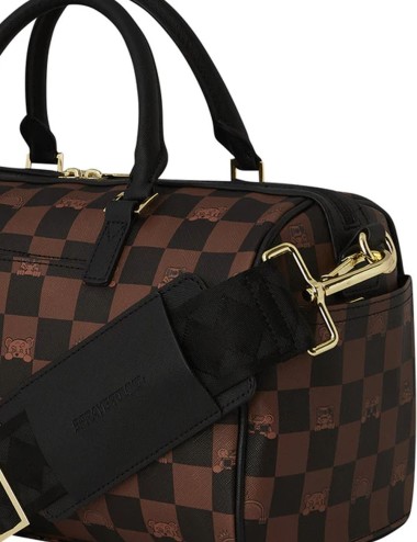 MINI BORSONE PEEKING CHARACTER CHECK MINI DUFFEL