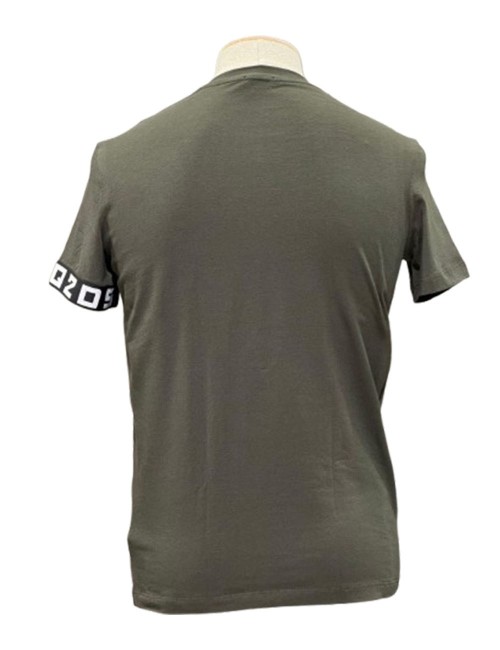 T-shirt con logo bracciale militare