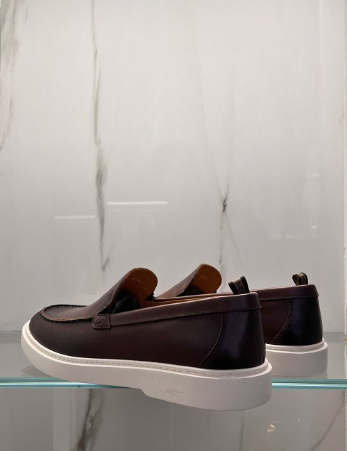 Mocassino da barca marrone