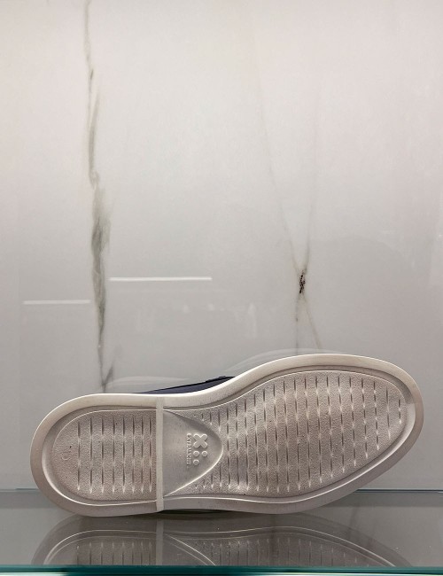 Mocassino da barca blu