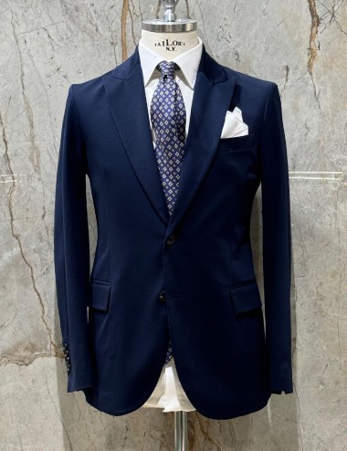 Giacca monopetto blu