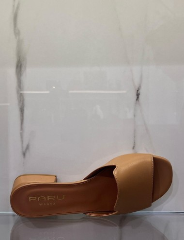 Ciabatta in pelle cuoio