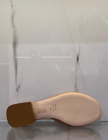 Ciabatta in pelle cuoio