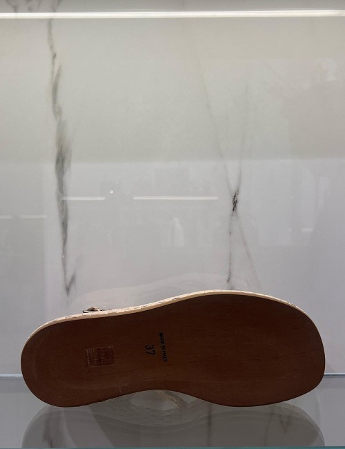 Zeppe con intreccio burro