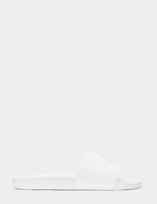 Ciabatte con pony bianche