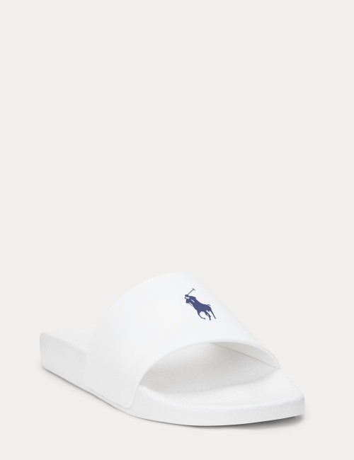 Ciabatte con pony bianche