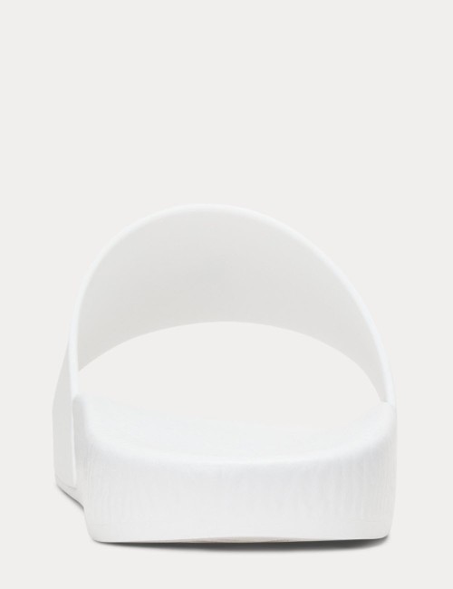 Ciabatte con pony bianche