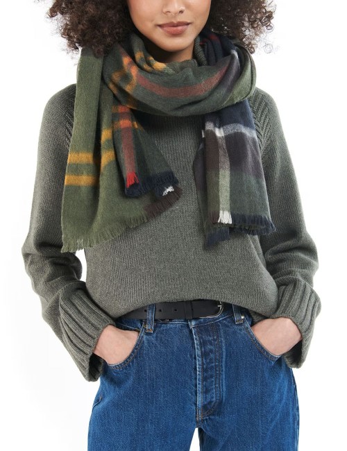 Rosefield Tartan Scarf Barbour Classic