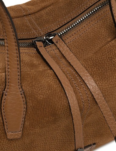 Borsa a spalla scamosciata ARYNA CUOIO