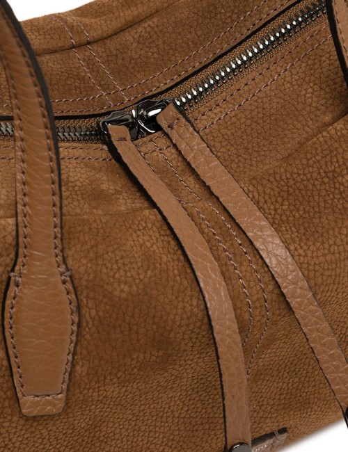 Shoulder bag in suede ARYNA CUOIO