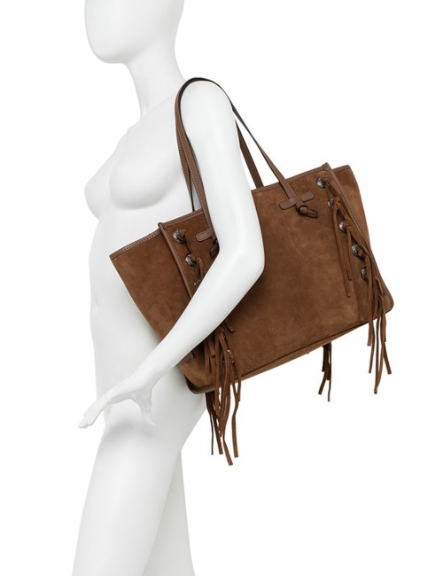 Borsa a spalla scamosciata MARCELLA COGNAC