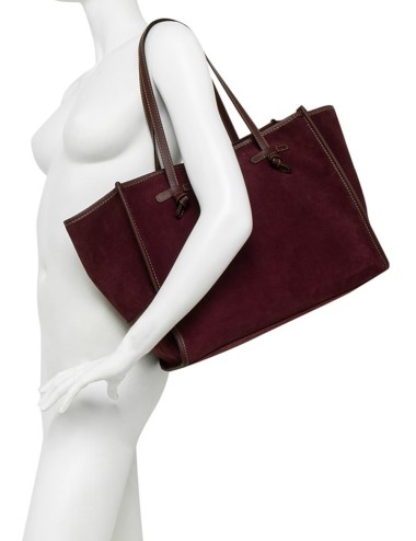 Borsa a spalla scamosciata MARCELLA COGNAC