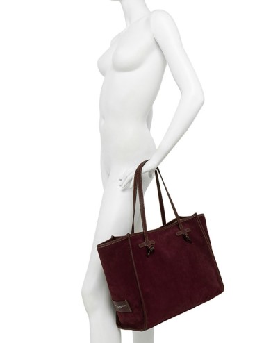 Borsa a spalla scamosciata MARCELLA COGNAC