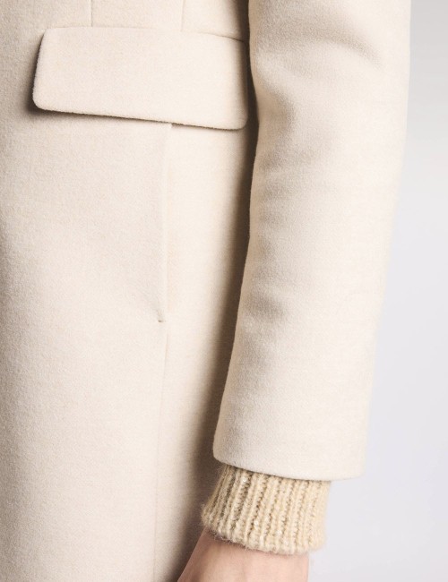 Toggle Coat in Panno di Lana Mélange