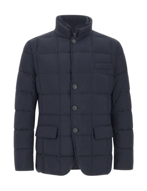 Piumino trapuntato blu