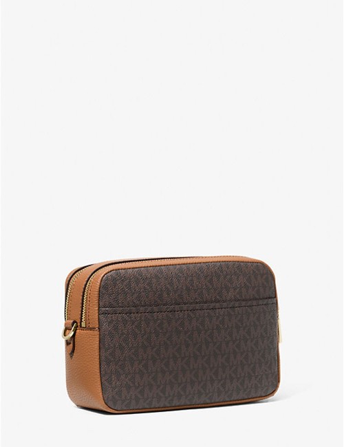 Camera bag a tracolla Bryant media con logo BRONZO/GHIANDA