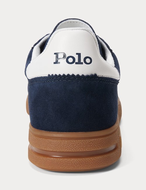 Bedford Suede Trainer Navy/deckwash White