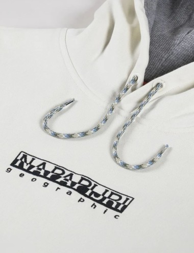 Pullover hoodie Fiemme beige