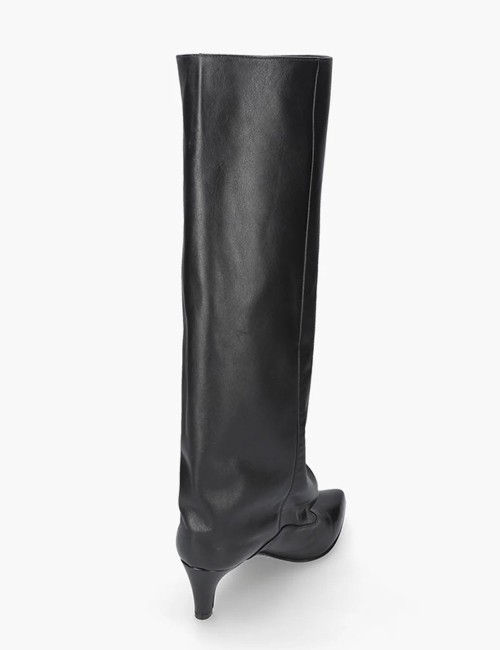 Stivale in pelle Alissa nero