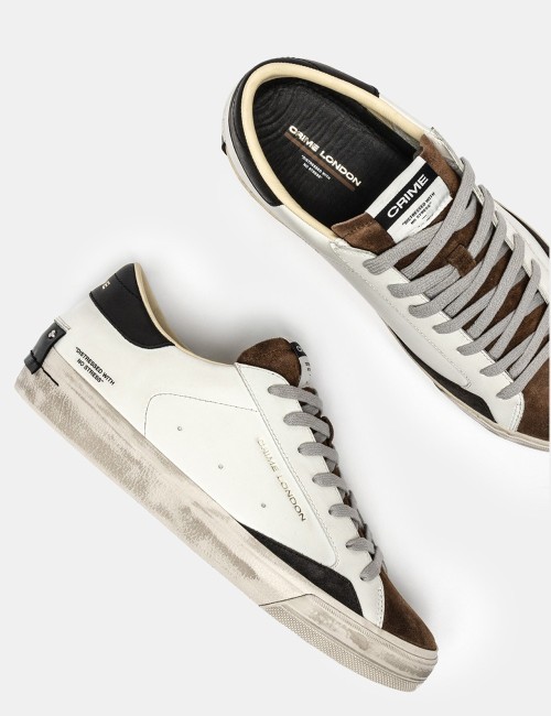 SNEAKERS DISTRESSED DOWNTOWN BROWN